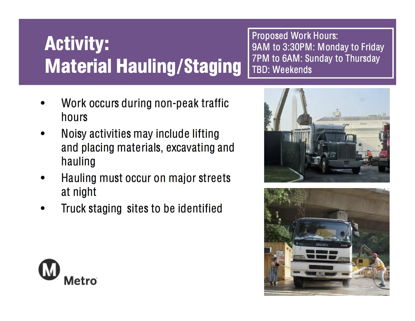 Hauling:Staging