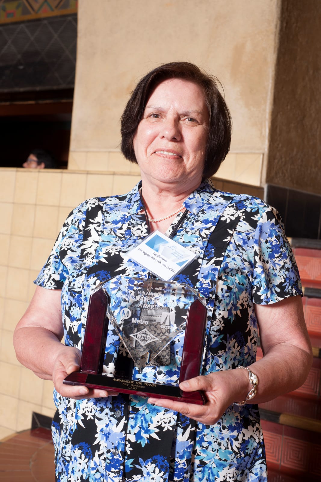 Kay Gonzales, winner of the Transit Ambassador Award. Photo: Josh Southwick/Metro