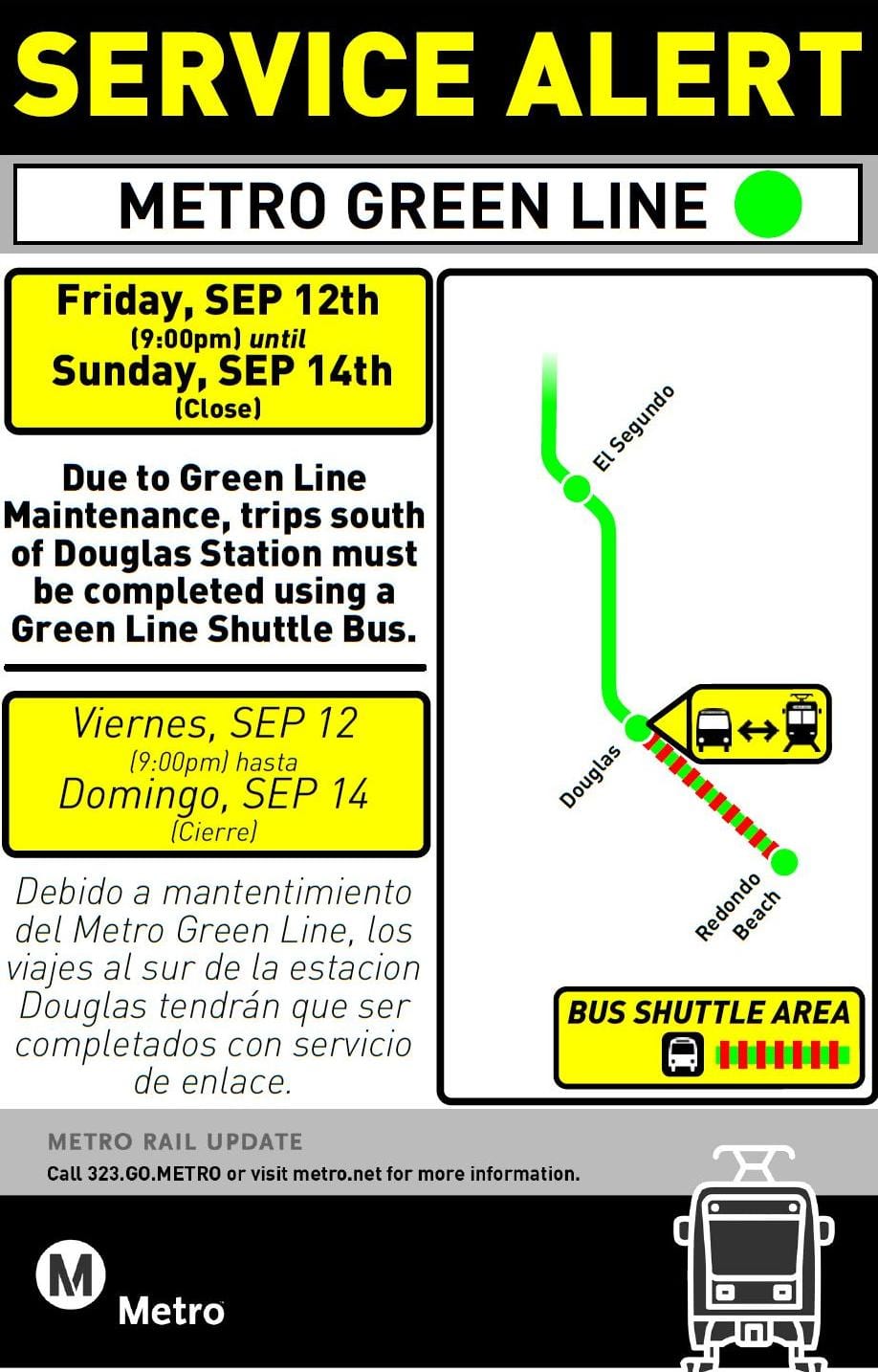 green line service advisory