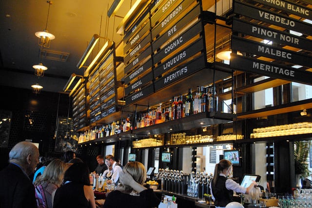 A bar in the refurbished Union Station in Denver. Photo by Misty Facheux, via Flickr creative commons. 