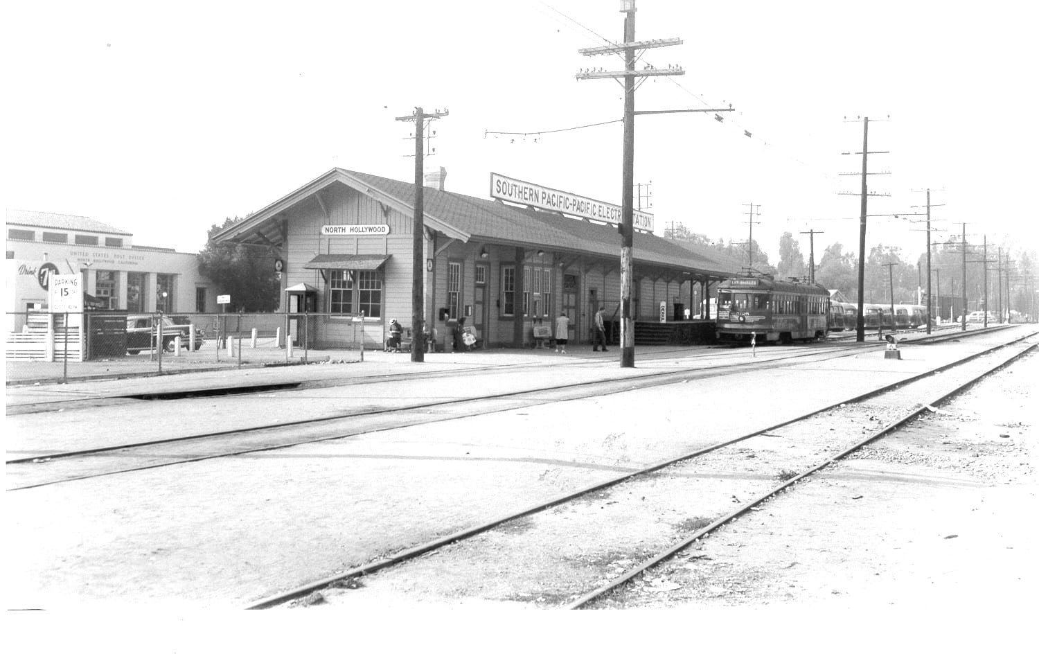 Pacific Electric North Hollywood Station 1950-