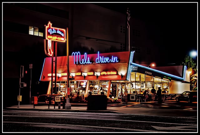 Mel's Drive-in on Ventura Boulevard. Photo by Chris Yarzab via Flickr/CC.