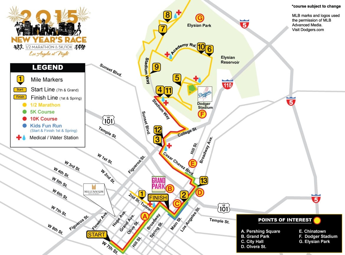 Photo via New Year's Race Los Angeles Official Facebook.