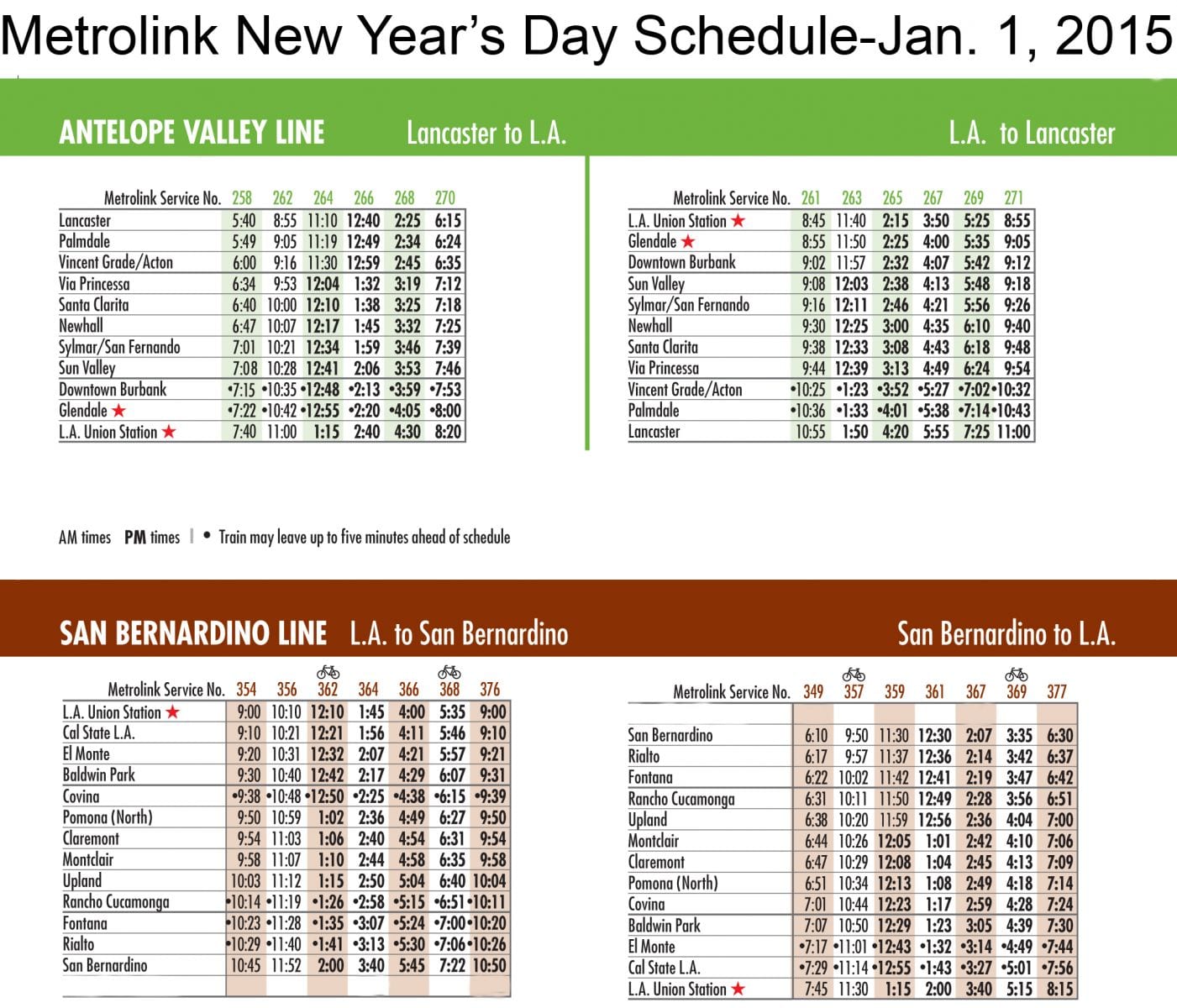 NewYearsDay2015schedule