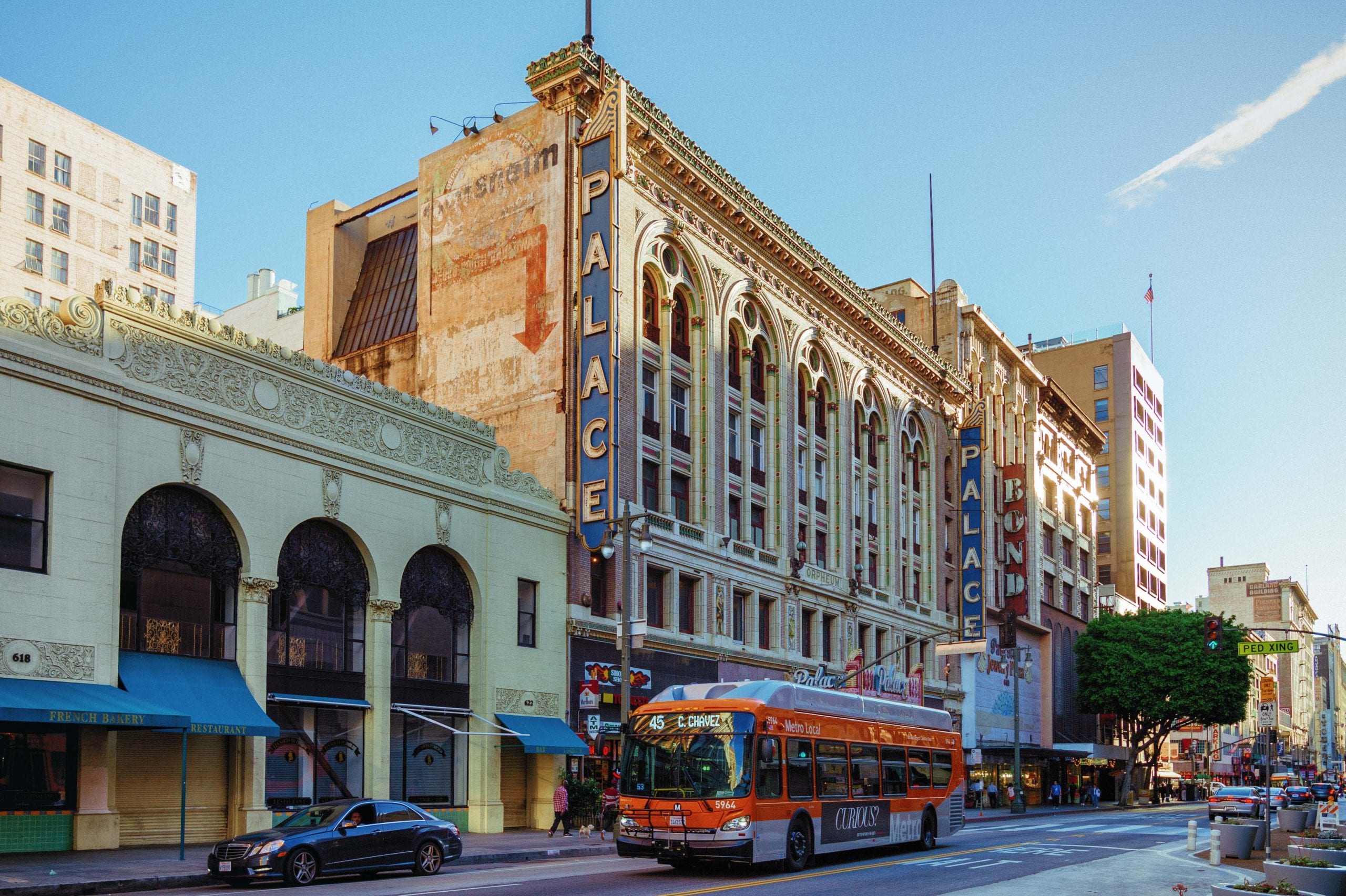 ART OF TRANSIT: Broadway in DTLA on a recent afternoon. Photo by Steve Hymon/Metro.