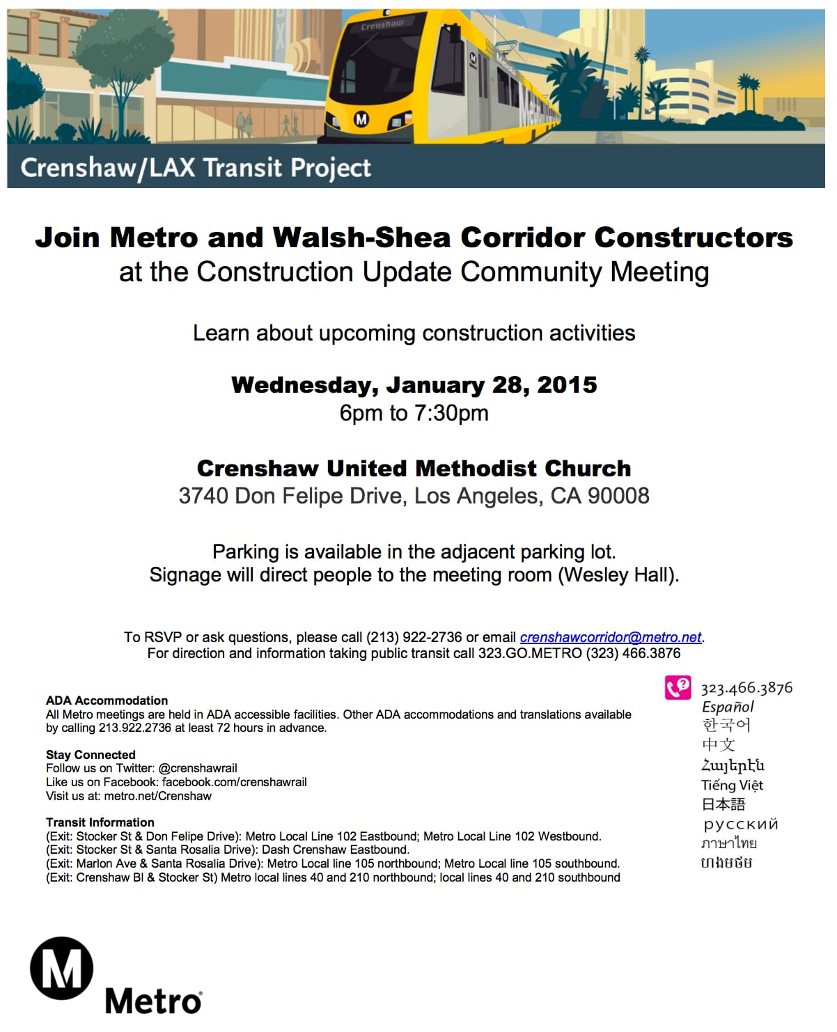 Crenshaw LAX Community Meeting 012815