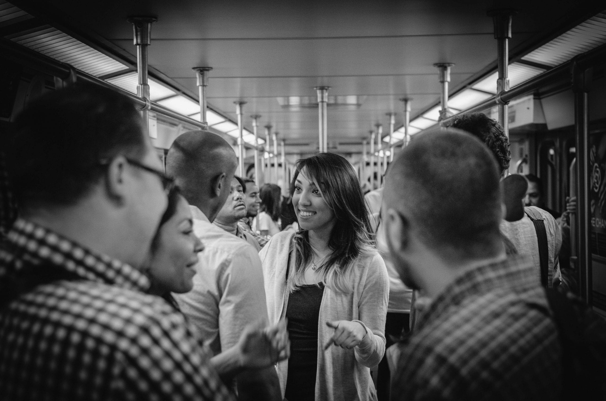 Riders mingling at last year's Speed Dating on the Red Line event. Photo by Steve Hymon/Metro.