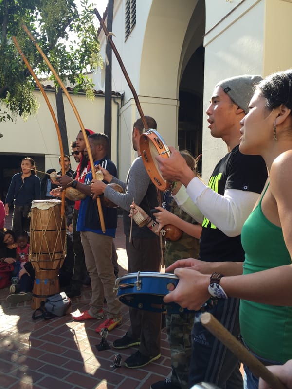A rotating group of musicians set a hypnotic tone for the afternoon