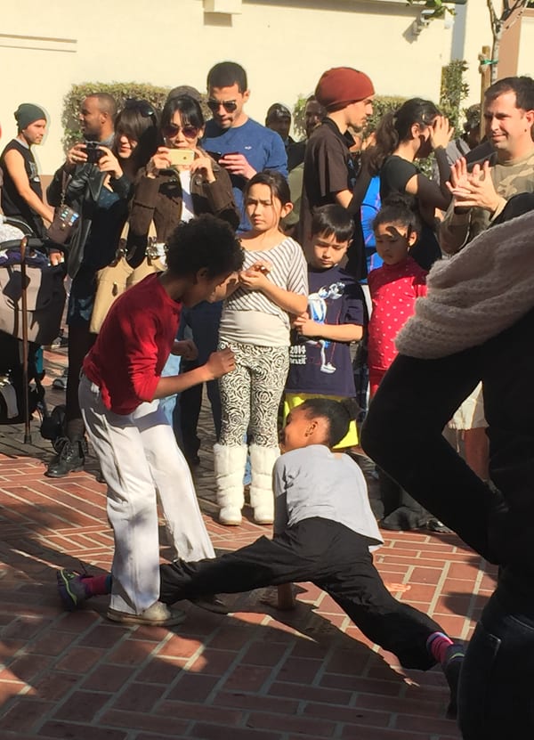 Even kids got in the game