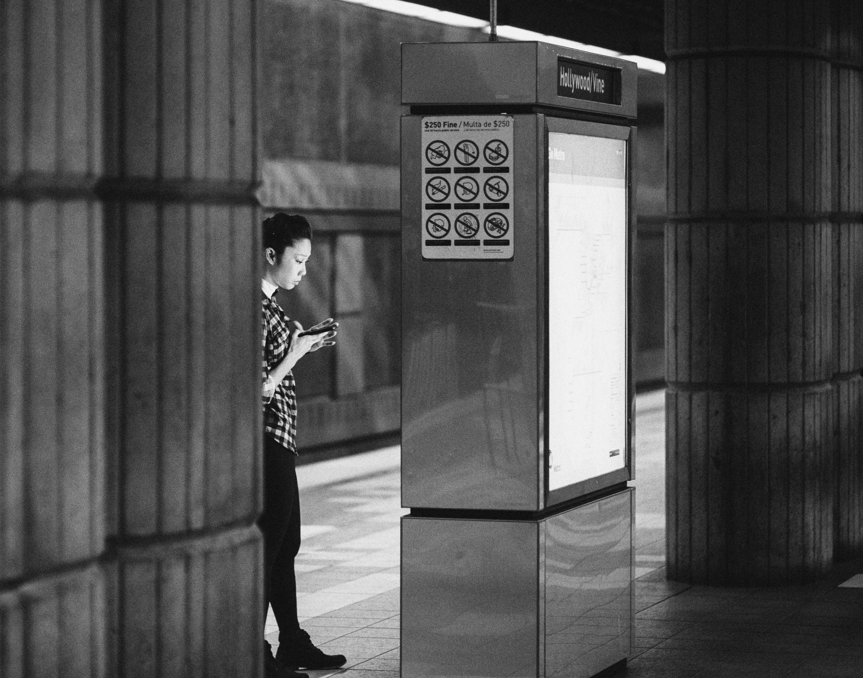 ART OF TRANSIT: Those map cases in the subway also work as flash bulbs! Photo by Steve Hymon/Metro.