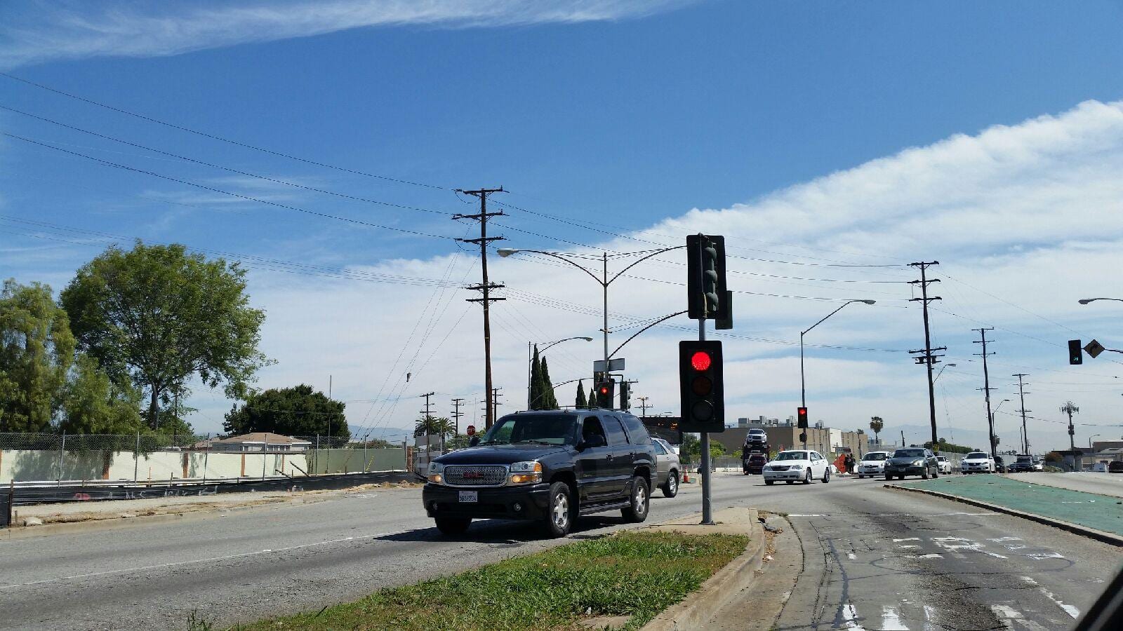 Redondo Boulevard will be permanently close at Florence Avenue for construction of the Crenshaw/LAX light rail line. Jose Ubaldo/Metro.