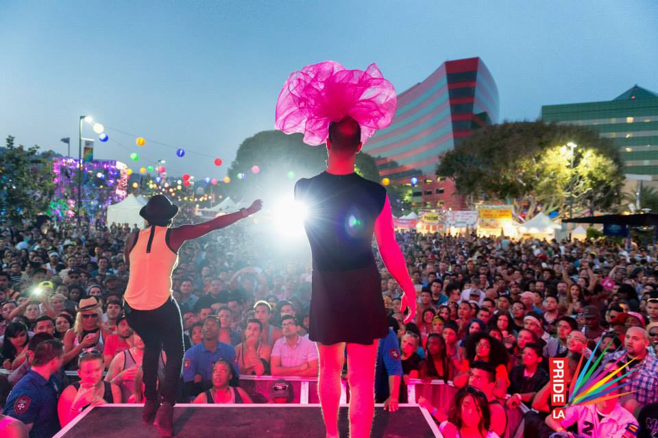 A performance during last year's festival. Photo: Jon Viscott/LA Pride Facebook page. 