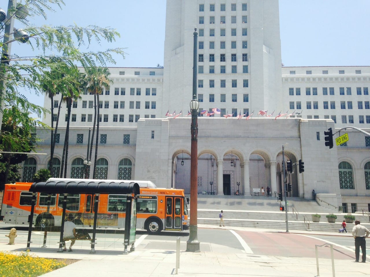 City Hall bus shelter with amenities