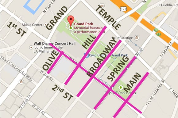 Grand Parks 4th of July Block Party Map Street Closures