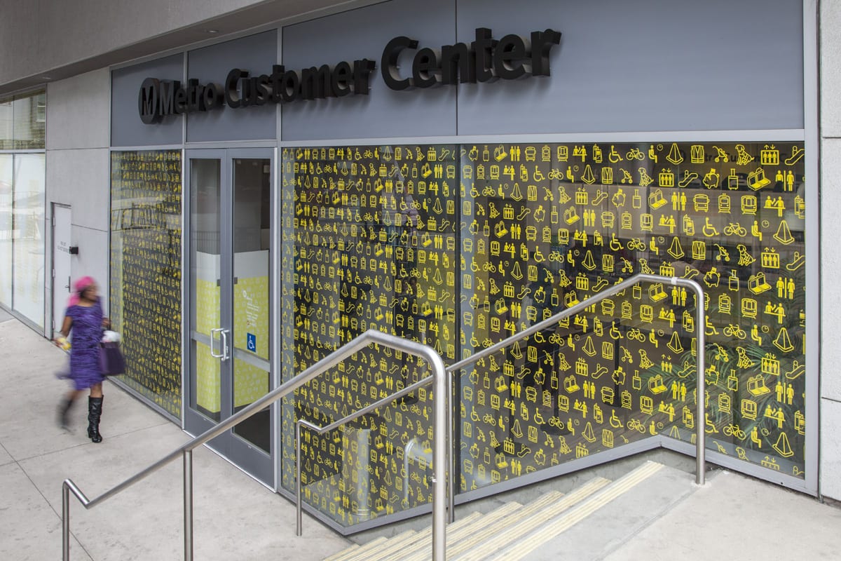 The new Customer Center at Wilshire/Vermont Station.
