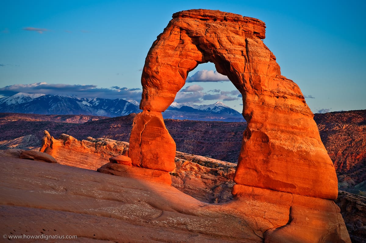 One of the best things about Delicate Arch: you have to get out of your car and walk to see it close up. Photo by Howard Ignatius, via Flickr creative commons.