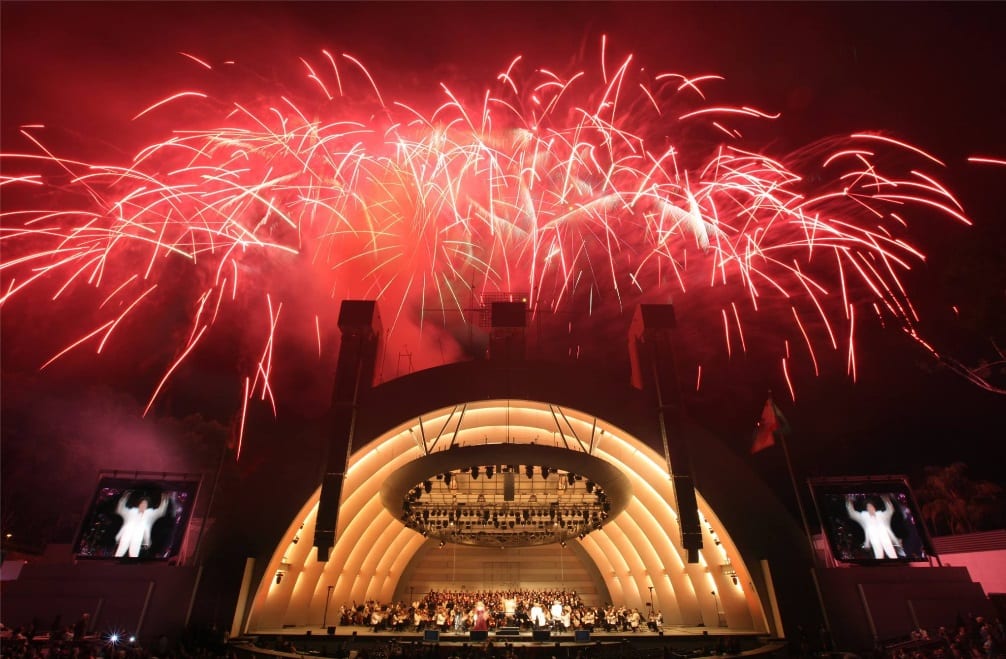 Fireworks at Hollywood Bowl