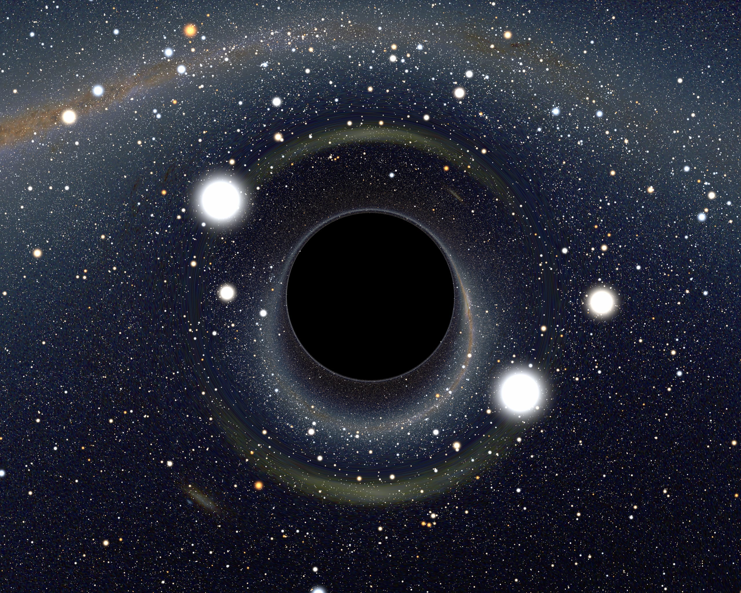 Your tax dollars at work: rendering of a possible black hole street widener. Credit: NASA