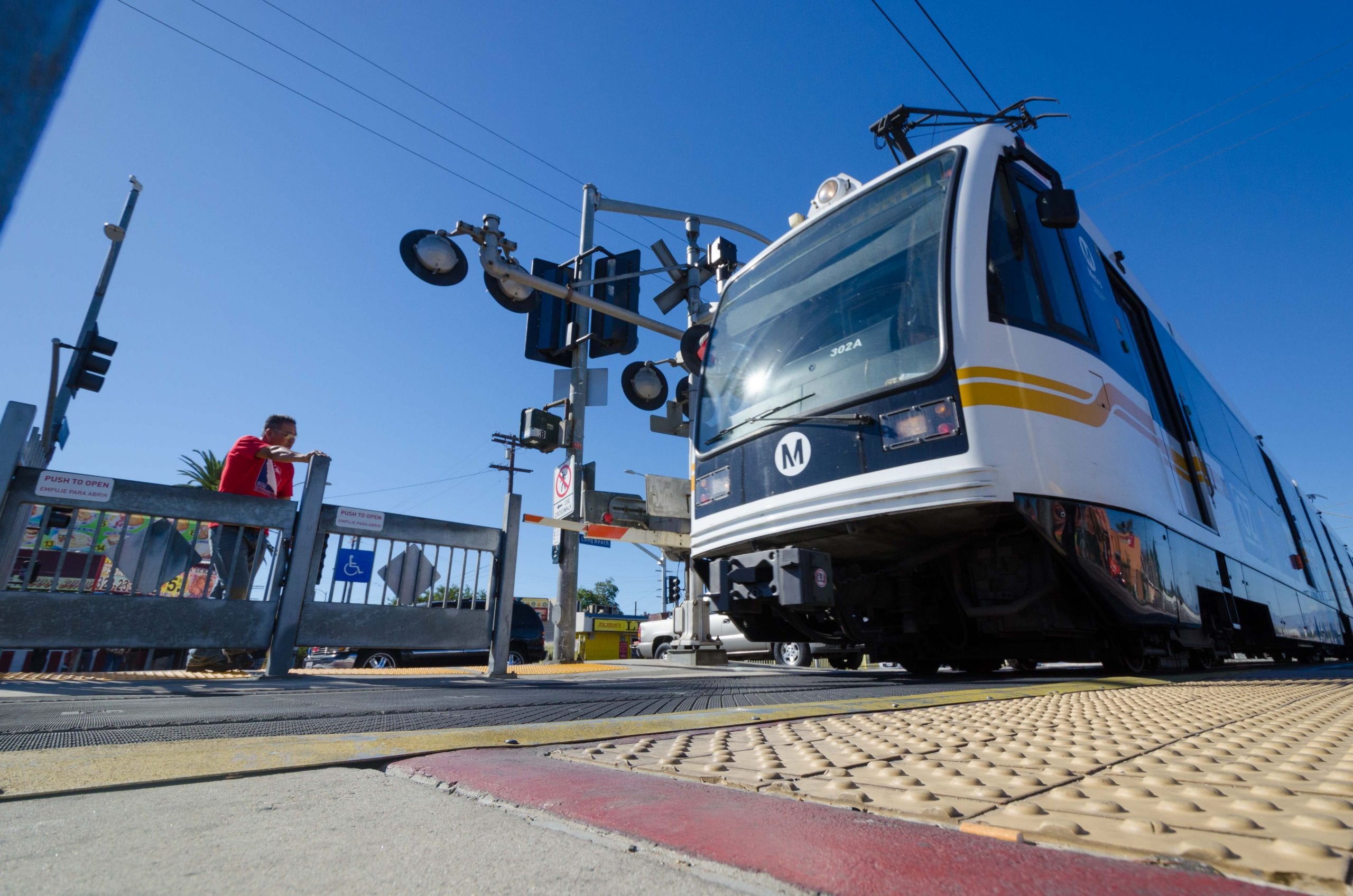 More pedestrian gates will be added as part of the project. Photo: Steve Hymon/Metro.