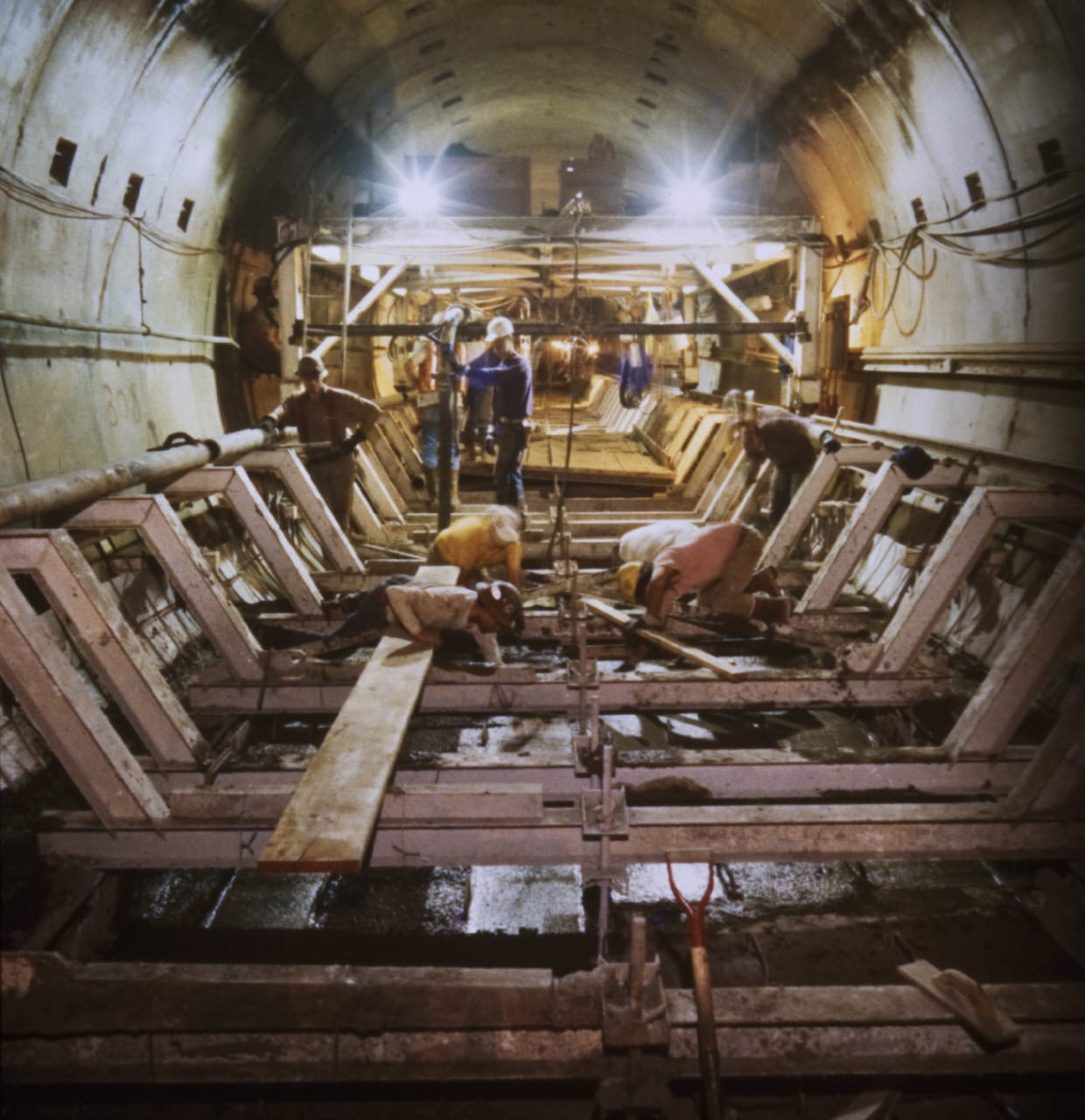Construction of the Red Line in the mid-1990s. Photo: Metro Transportation Library's Flickr stream.