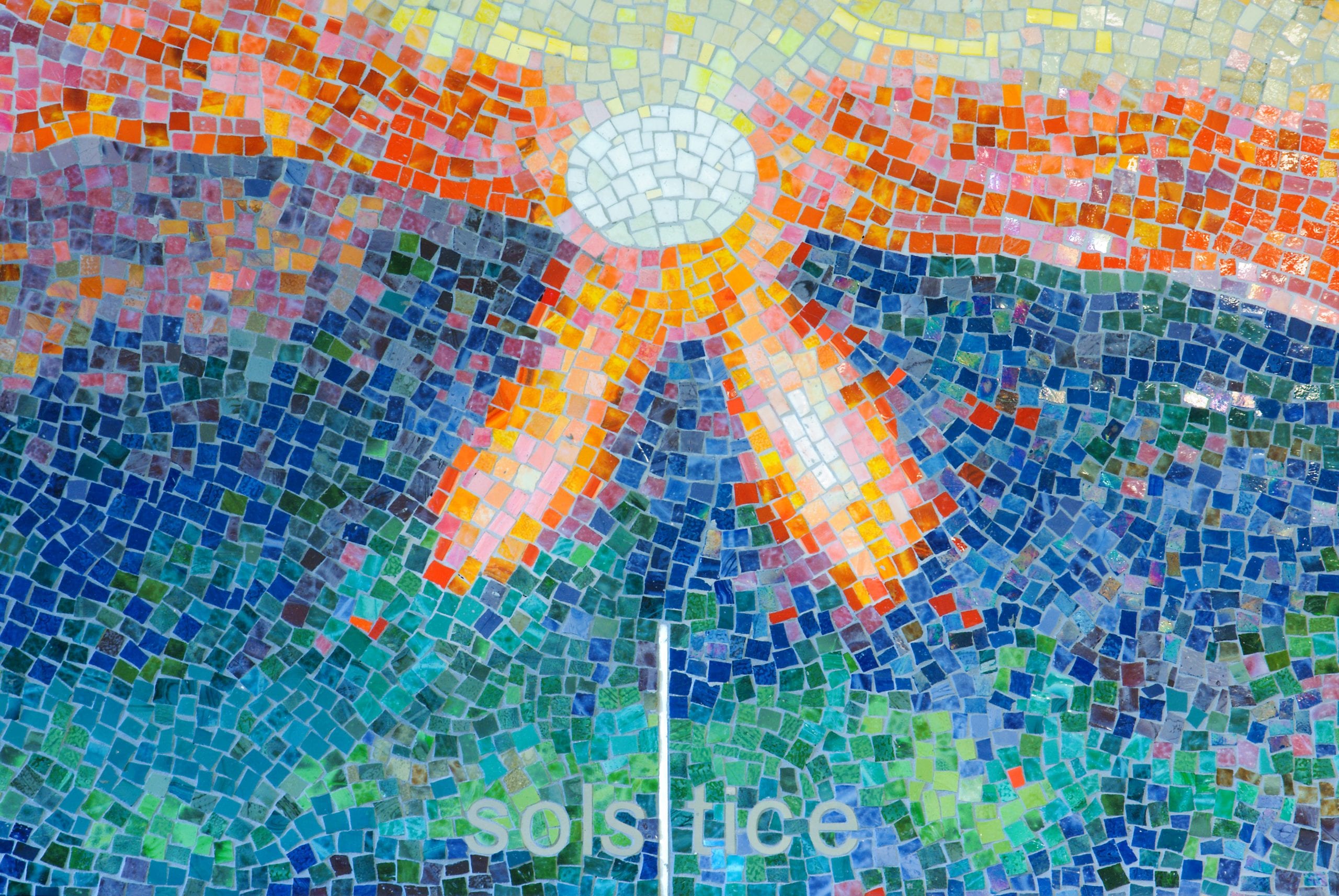 Detail of Solar Shift: San Bernardino and Santa Monica by Roy Nicholson