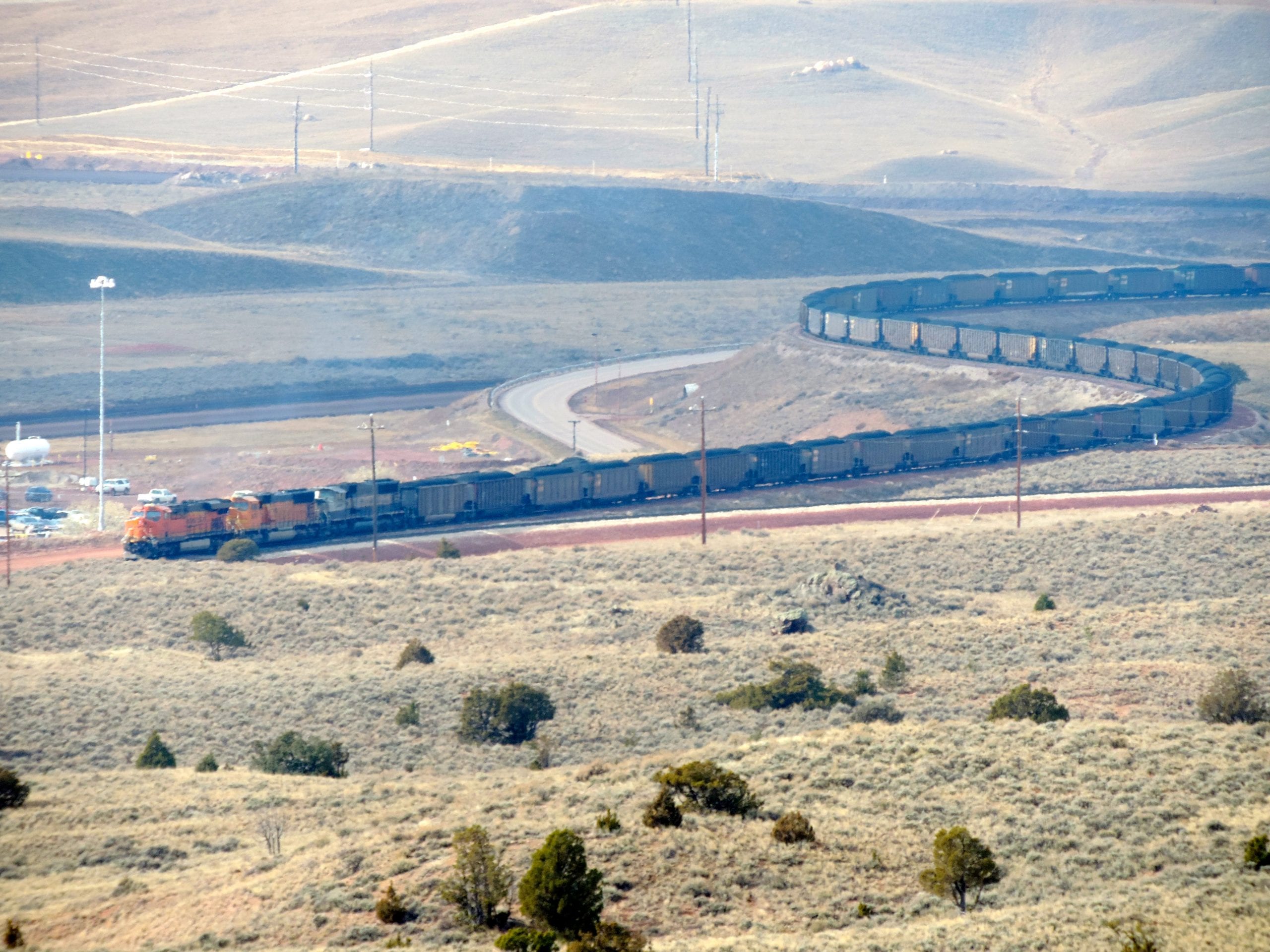 A coal train in southern Montana. Photo by WildEarth Guardians, via Flickr creative commons. 