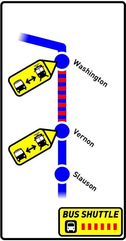 Washington-Vernon shuttles Oct 9-11