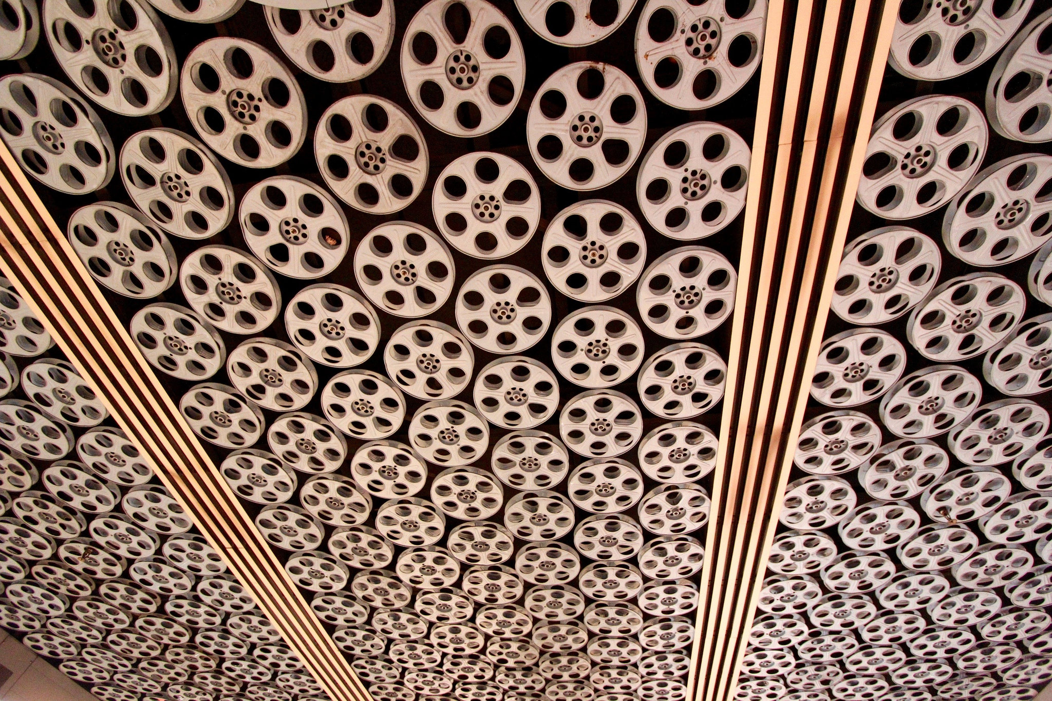 Film reels at Hollywood / Vine Station. Photo by Flickr user throgers.