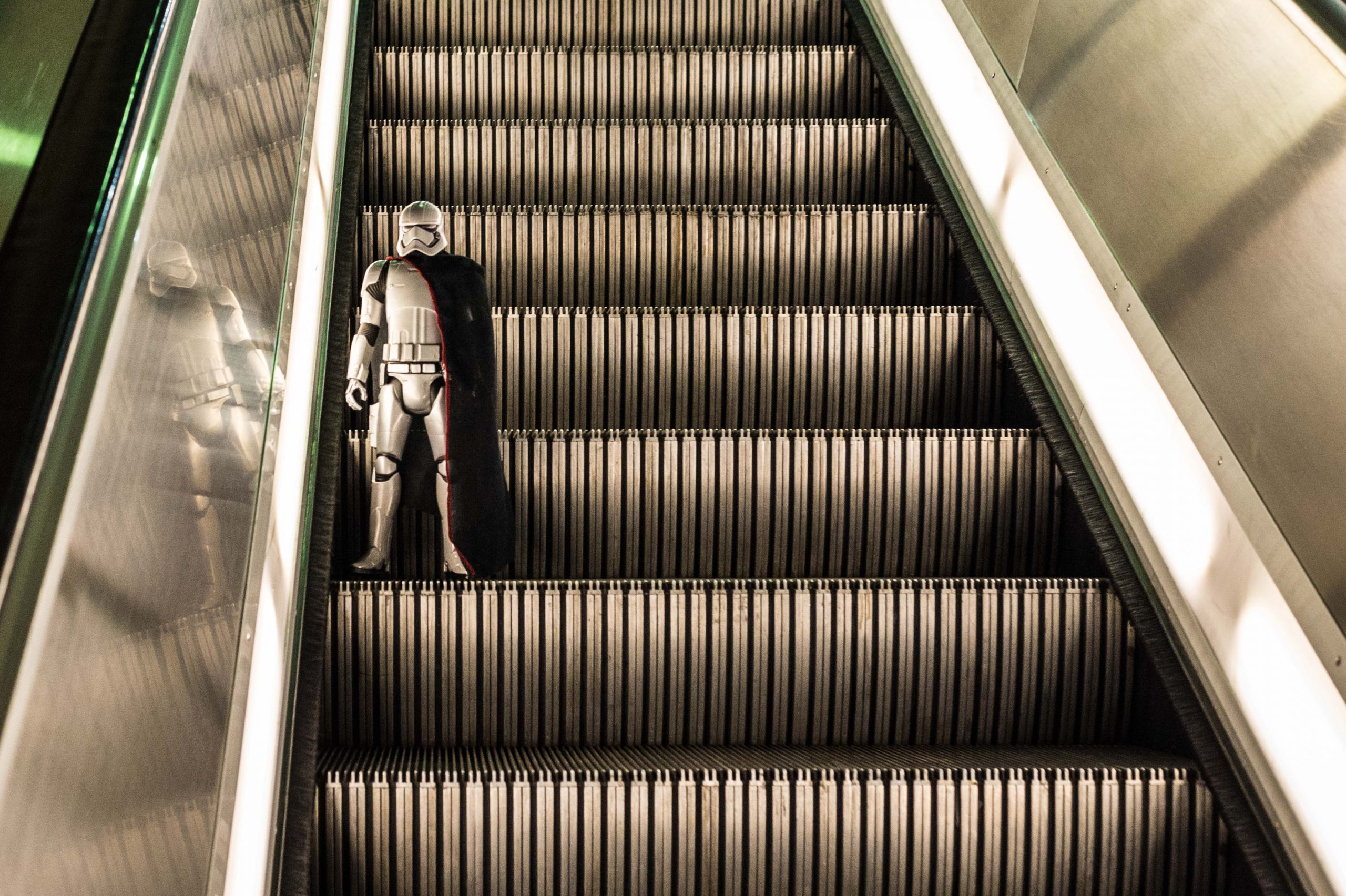 Captain Phasma headed to the subway at Union Station. Photo by Steve Hymon/Metro.