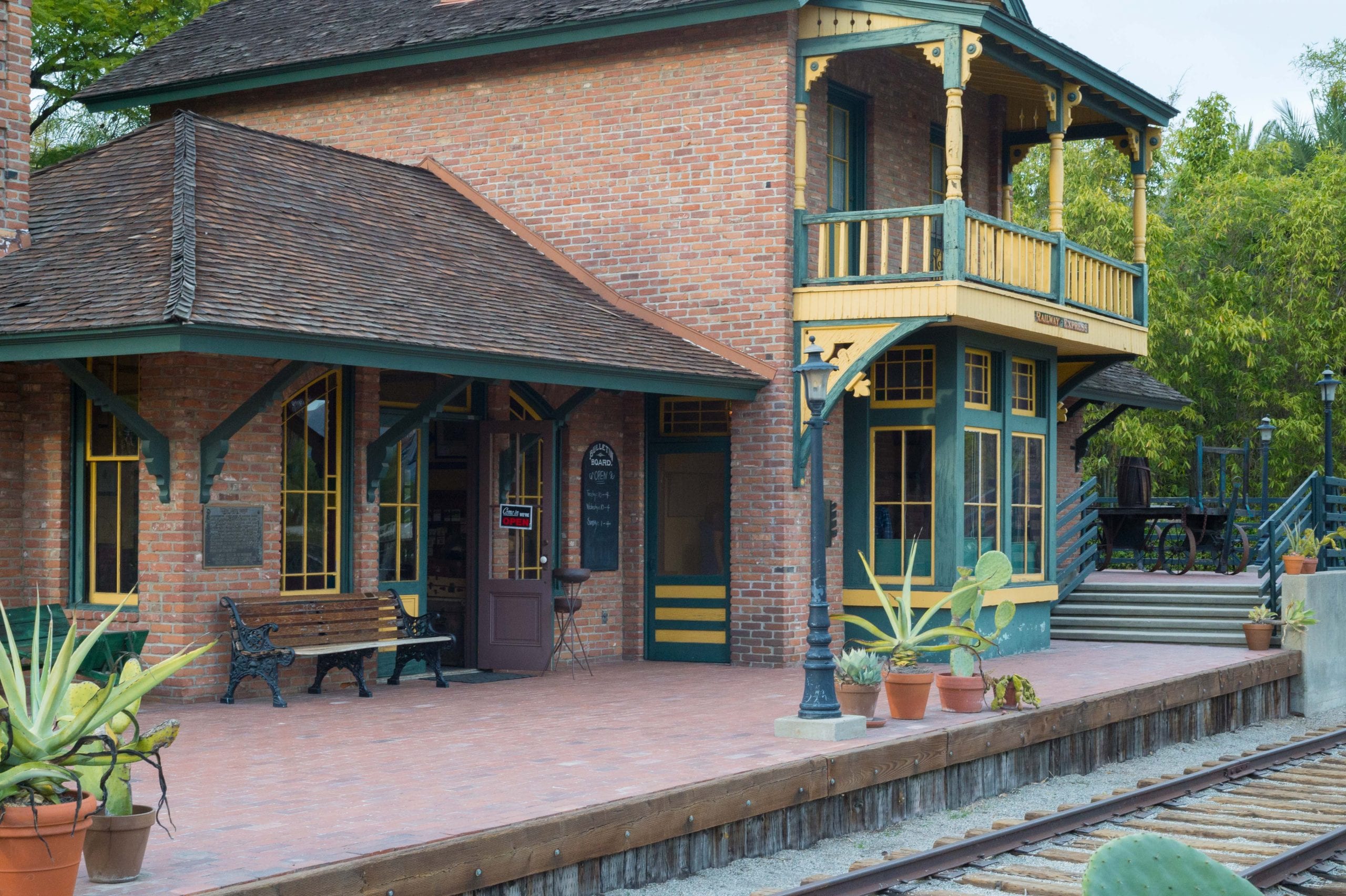 The old Sierra Madre station, now located at the Arboretum in Arcadia. Photo by Steve Hymon/Metro.