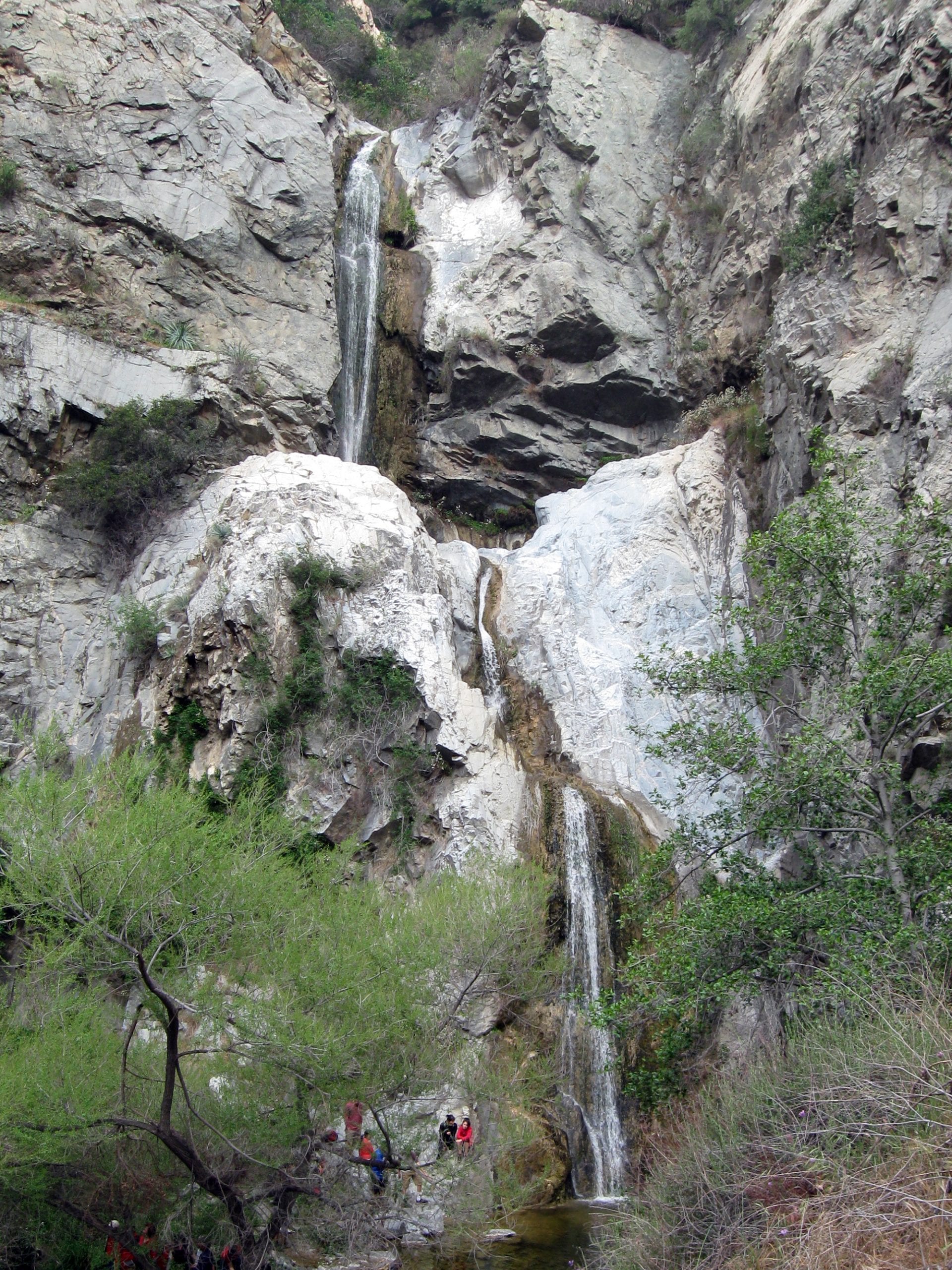 Fish Canyon Falls above Duarte. Photo by Mitch Barrie, via Flickr creative commons.