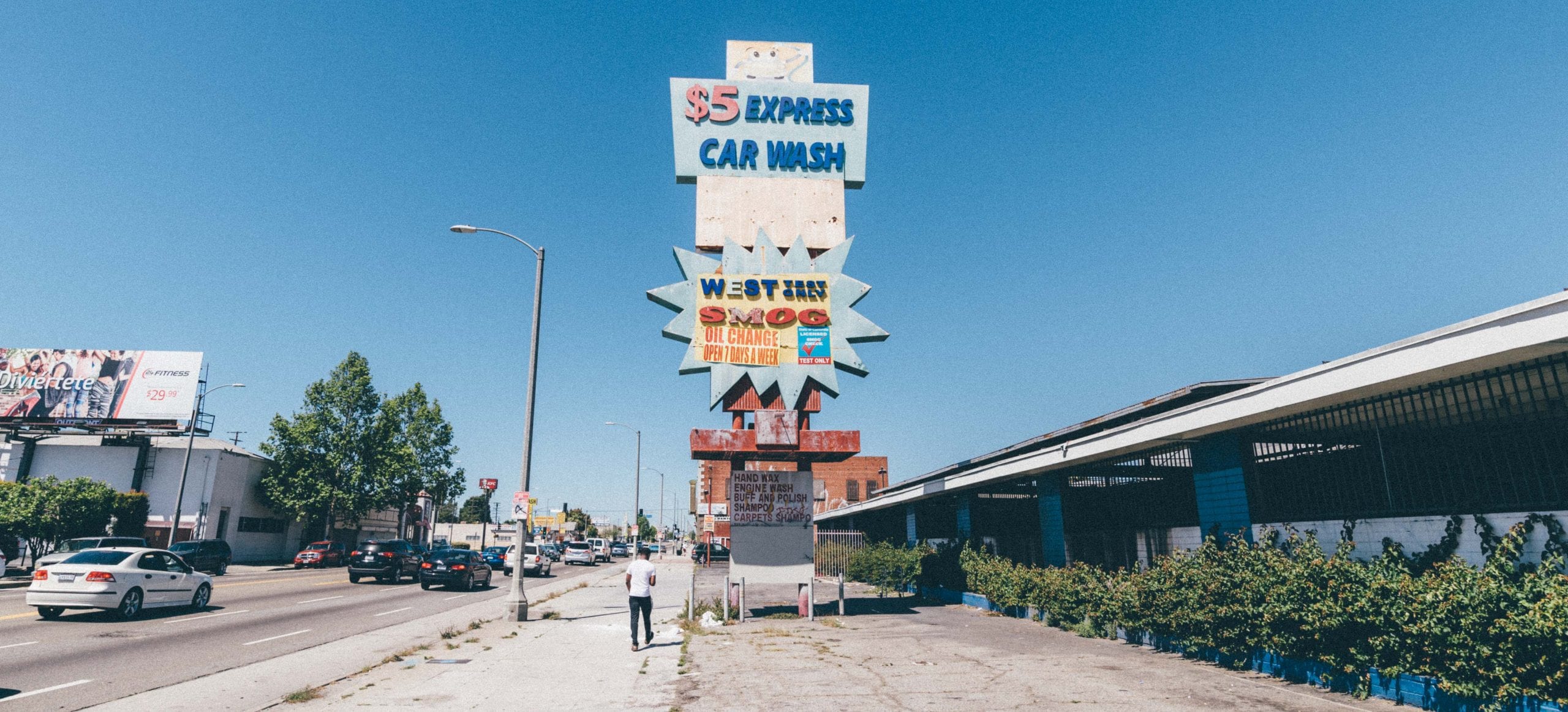You don't see too many closed car washes in L.A. This one is on Manchester Boulevard in South L.A. Photo by Steve Hymon.