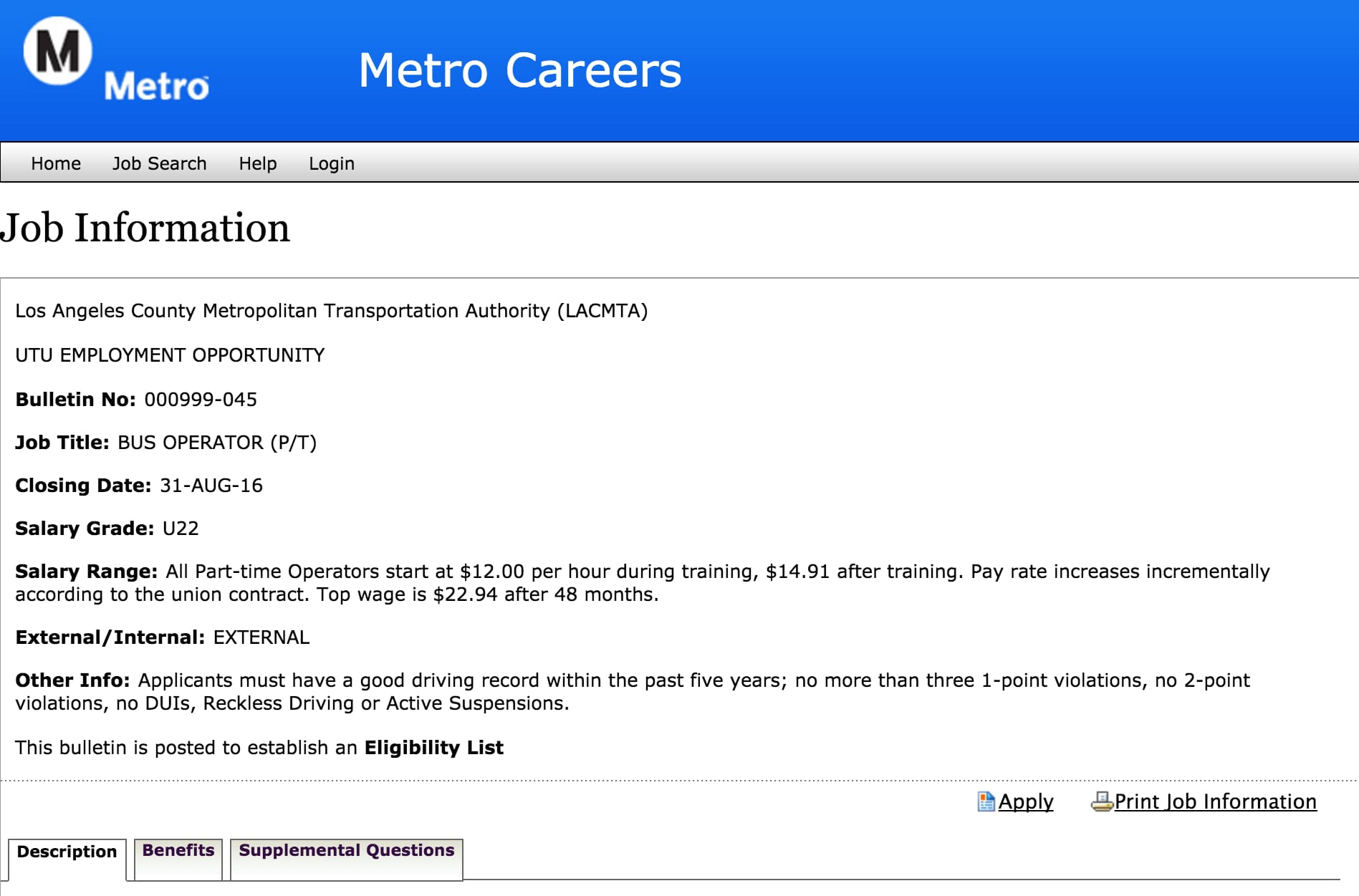 Click above to learn more about the job, including benefits and responsibilities.