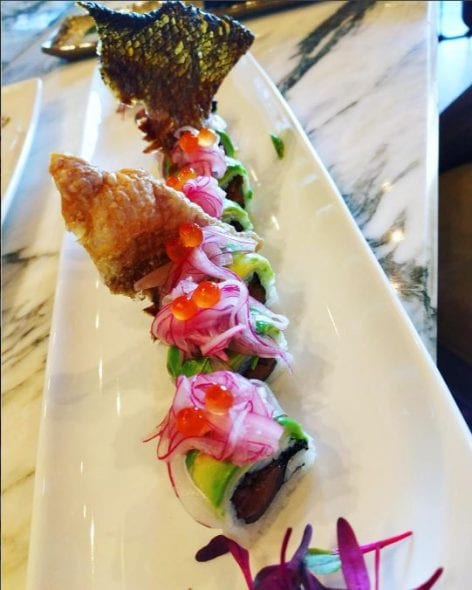 Salmon Festival Roll via qsushi instagram