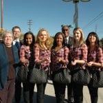 From left, Metro Board Member Pam O'Connor, Metrolink Board Chairman Richard Katz and Metro Operations Chief Lonnie Mitchell join Rose Queen Drew Helen Washington and Royal Court at Heritage Square Station.