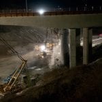I-405 Closure Construction Photos, Sept 28-30
