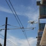 Endeavour over Expo at Expo Park/USC Station. Photo by ExpoLine Fan