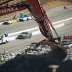 I-405 Closure Construction Photos, Sept 28-30