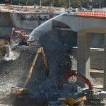 I-405 Closure Construction Photos, Sept 28-30