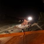 I-405 Closure Construction Photos, Sept 28-30