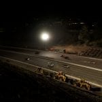 I-405 Closure Construction Photos, Sept 28-30