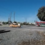Railroad crossing on Baldwin Avenue between Valley Blvd and Lower Azusa road in El Monte.