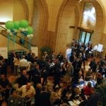 Some 700 small business representatives meet up with the primes at interview tables.