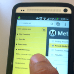 Mobile Phone - News Menu Display