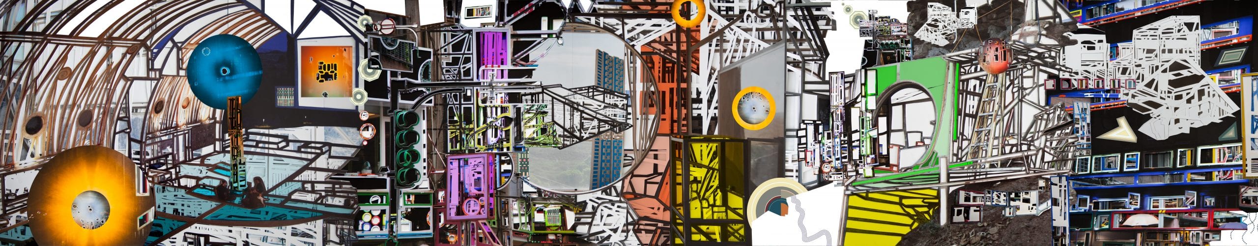 Soo Kim, Night / Quartz, detail of artwork design for Wilshire/La Cienega Station platform train walls (in progress)