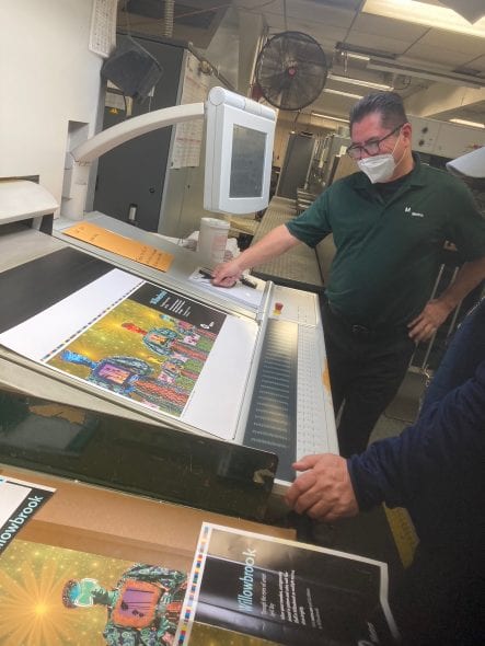 Press Check for Willowbrook's poster at the Metro Print Shop