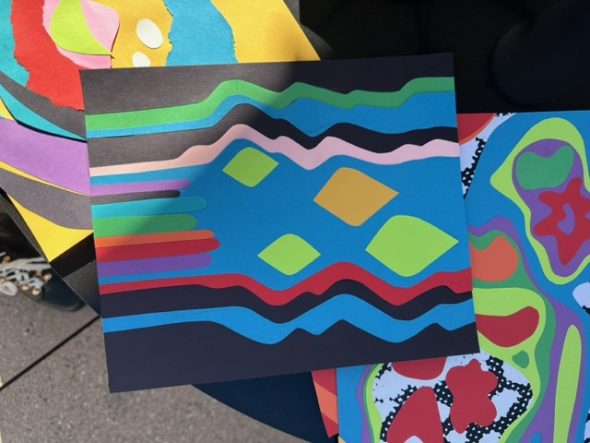 A few of the completed Prismatic Self-Portraits. 