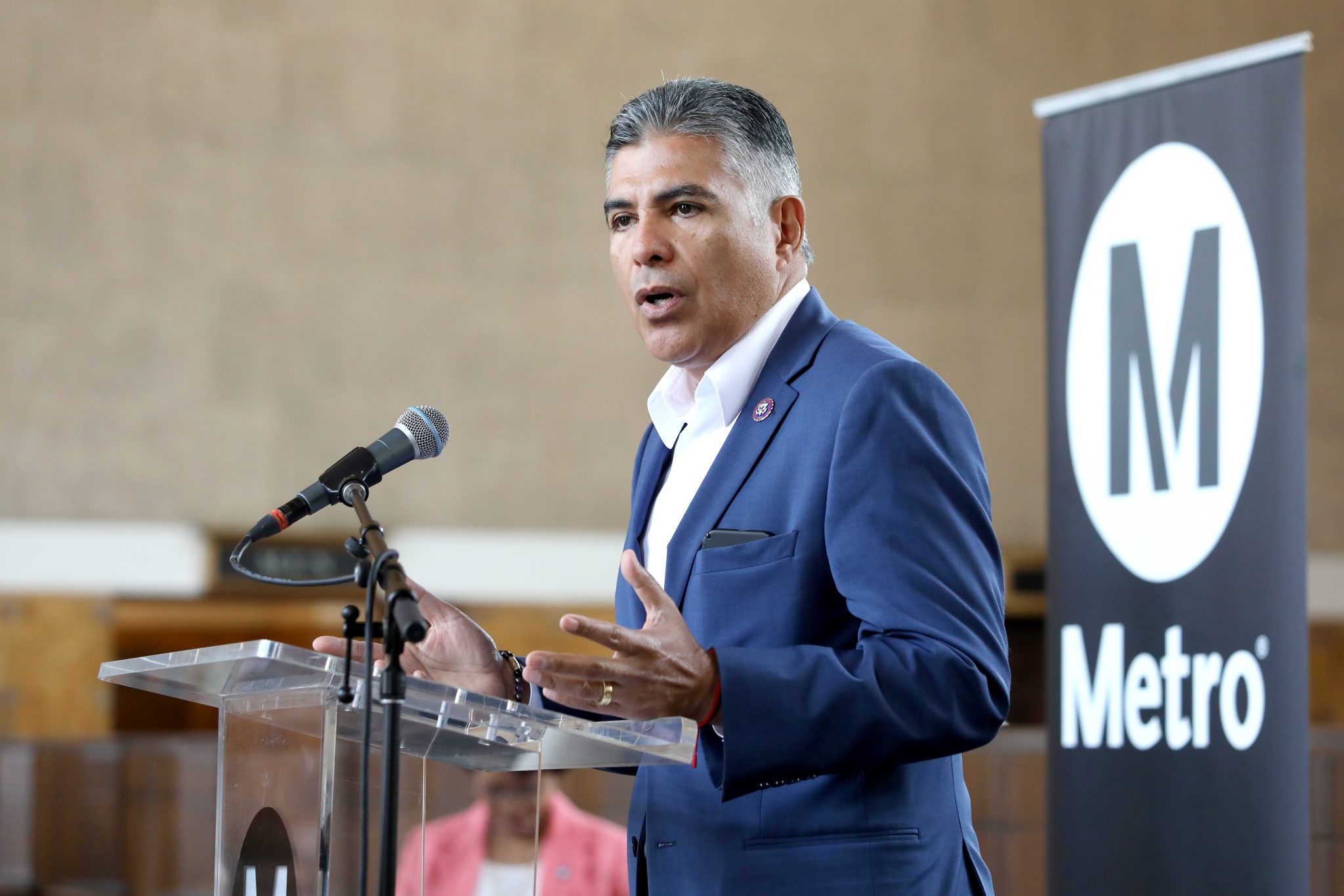 Rep. Tony Cardenas speaks at the event.