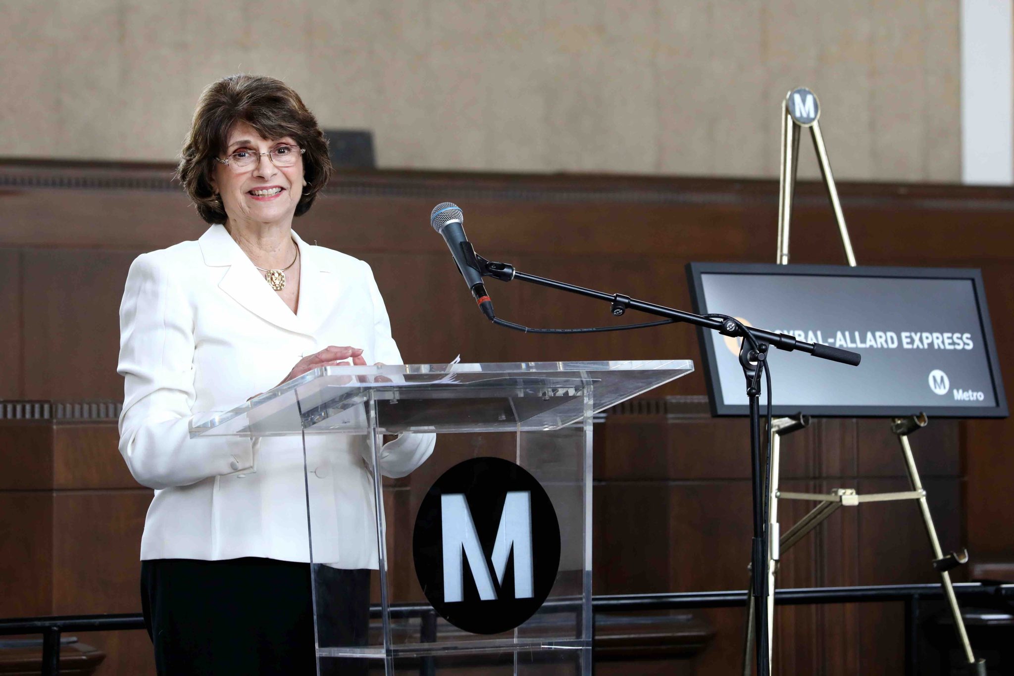 Rep. Roybal-Allard at the event in Union Station in late June.